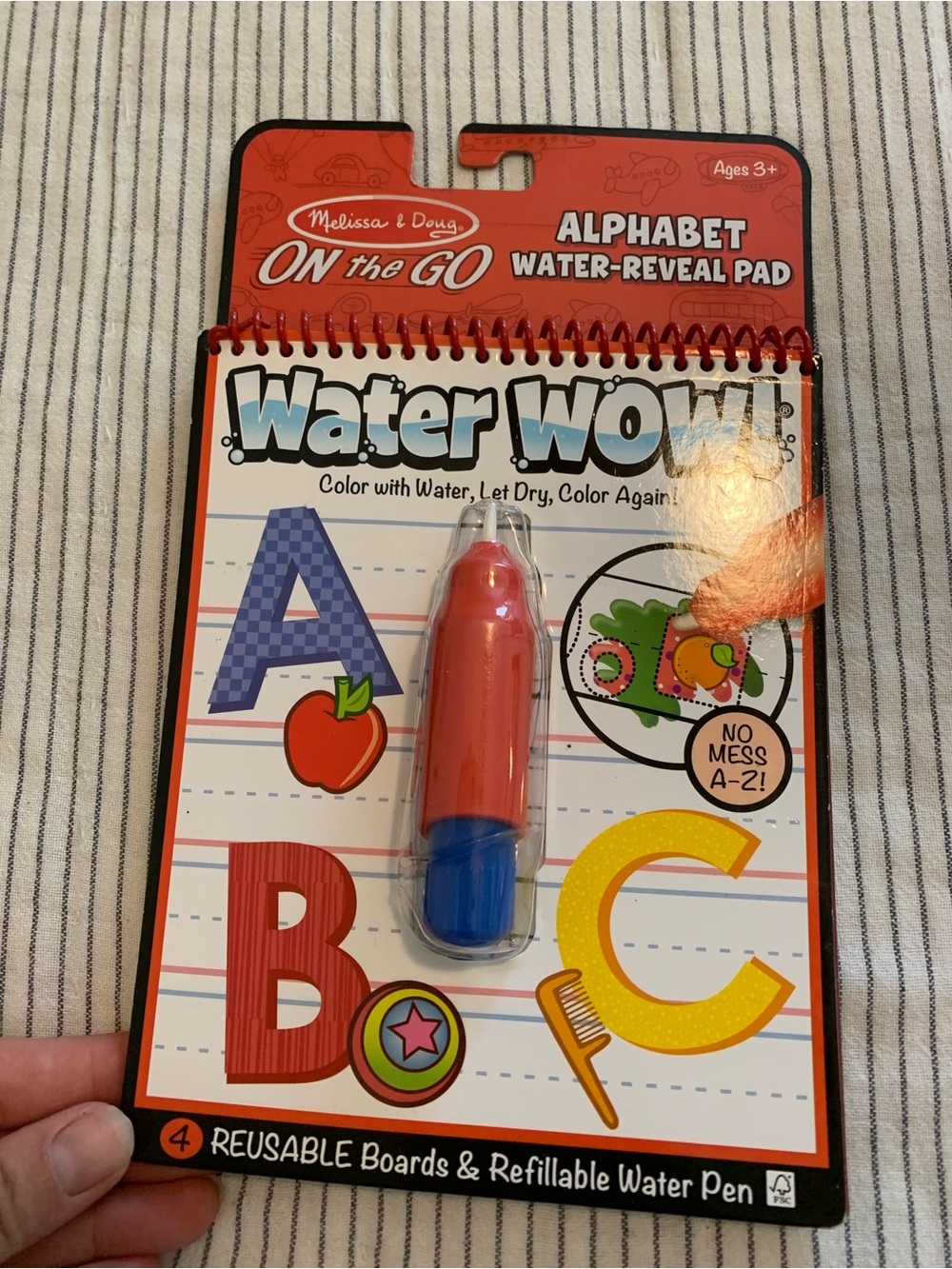 Melissa & Doug On the Go Water WOW! Alphabet Pad - Red/Blue